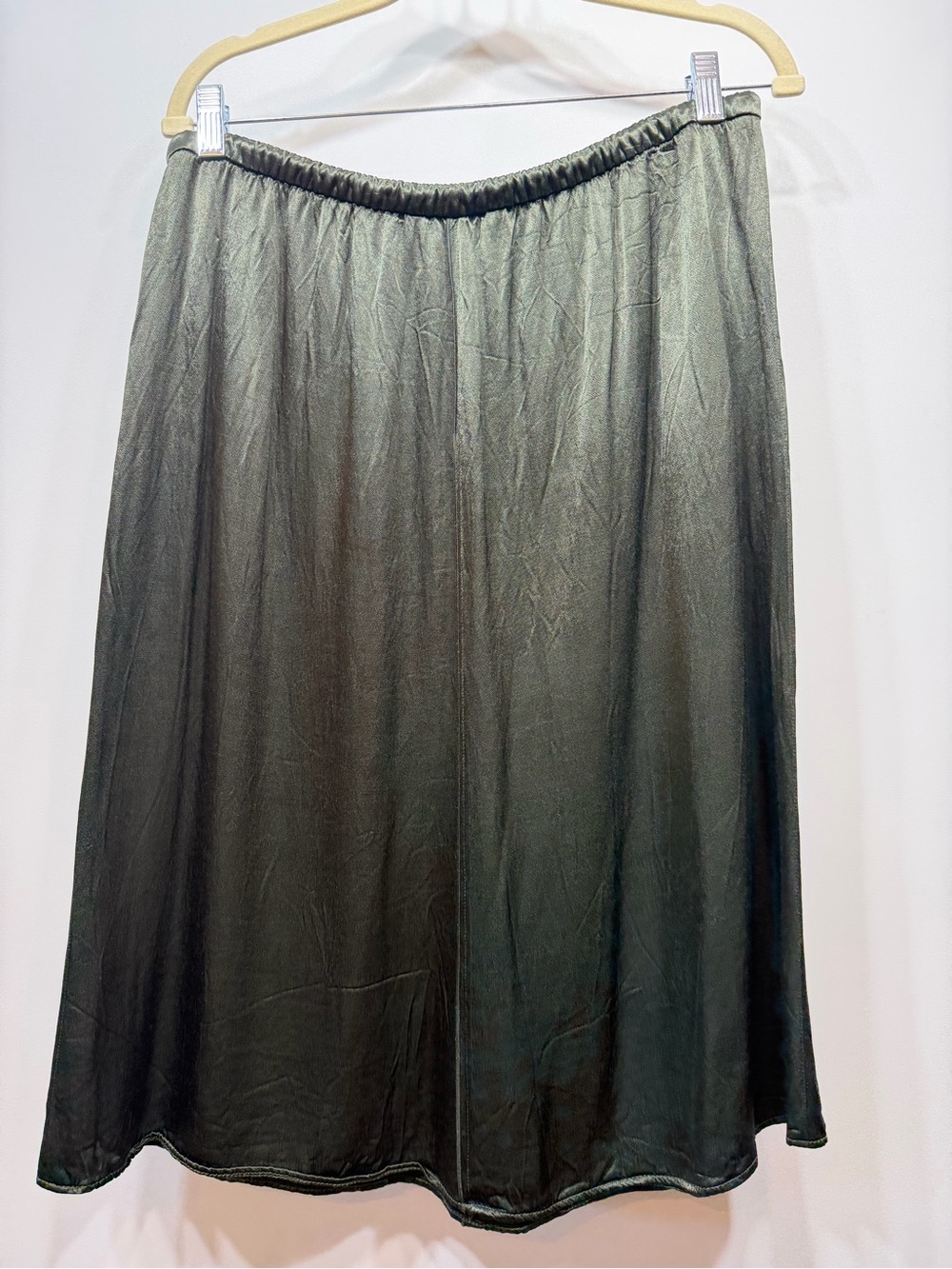 Zara Olive Green Midi Skirt XL - Picture 8 of 10